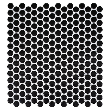 Andova Tiles Stylish- Sweetpea 1 in. x 1 in. Porcelain Penny Round Mosaic Wall & Floor Tile Andova Tiles
